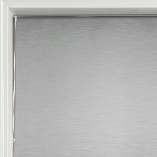 Satin Silver Blackout Roller Blind