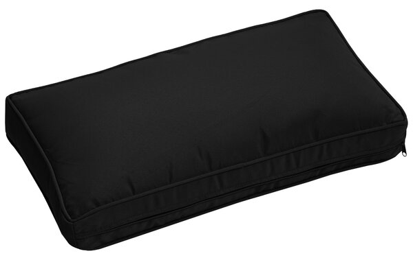 Outsunny Garden Rattan Sofa Cushion Polyester Cover Replacement Outdoor- No Cushion Included, Black Aosom UK