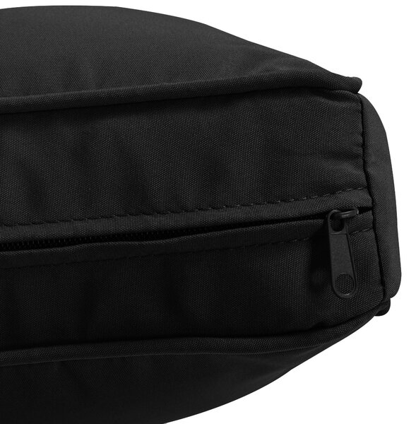 Outsunny Garden Rattan Sofa Cushion Polyester Cover Replacement Outdoor- No Cushion Included, Black Aosom UK