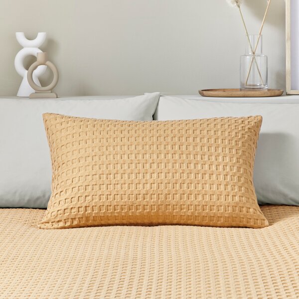 Emerson Waffle Duvet Cover and Pillowcase Set