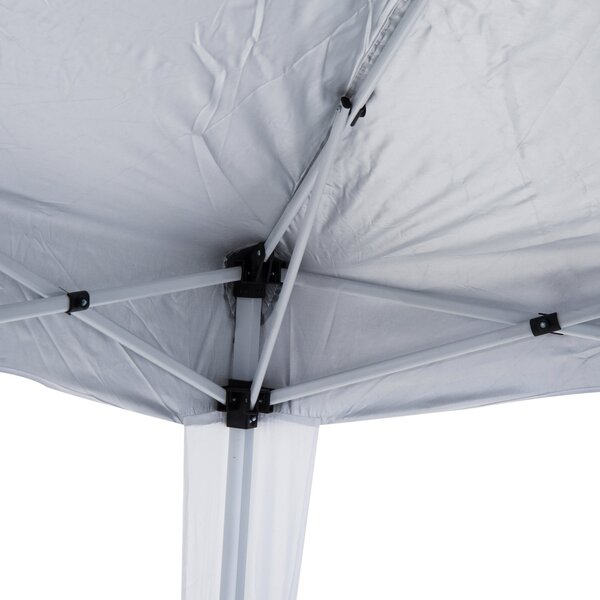 Outsunny 3 x 3 m Slant Leg Pop Up Canopy Tent with Carry Bag, Height Adjustable Party Shelter for Outdoor Events, Garden, Patio, White Aosom UK