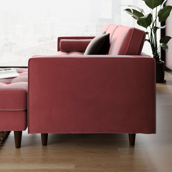 Zoe Velvet Corner Chaise Sofa