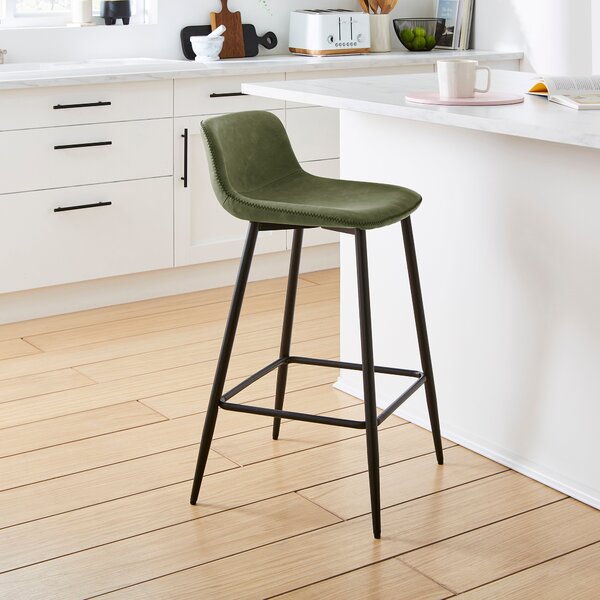 Jayden Counter Height Bar Stool, Faux Leather