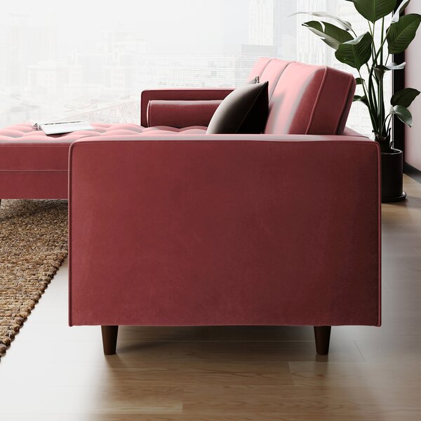 Zoe Velvet Corner Chaise Sofa