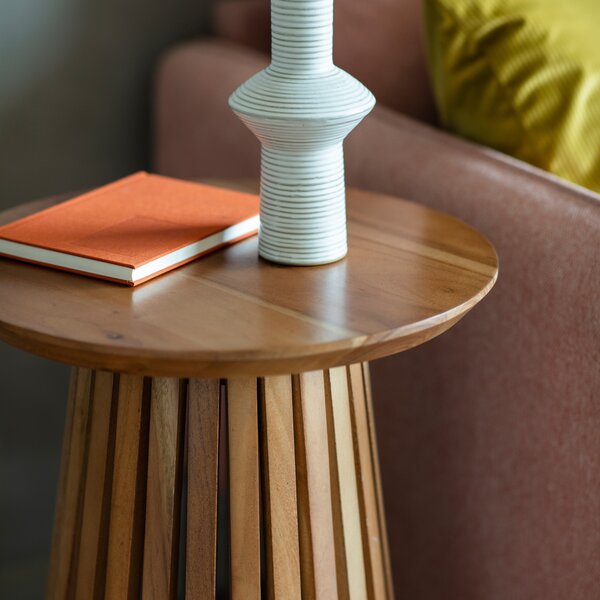 Dawson Slatted Side Table