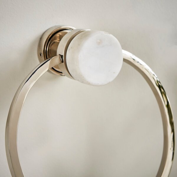 Dorma Purity Marble Towel Ring