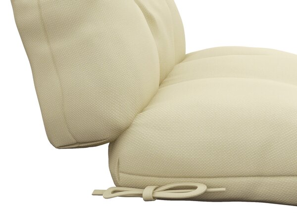 Outsunny Cushion Refresh: Beige Seat & Backrest Set for Patio Chair Comfort Aosom UK