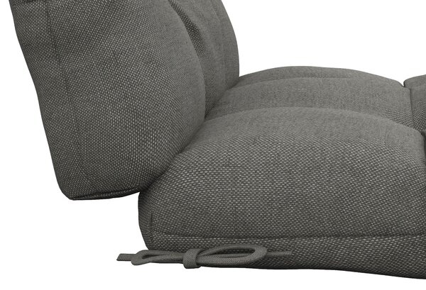 Outsunny Chair Cushion Set: Backrest & Seat Pads with Ties, Charcoal Grey Aosom UK