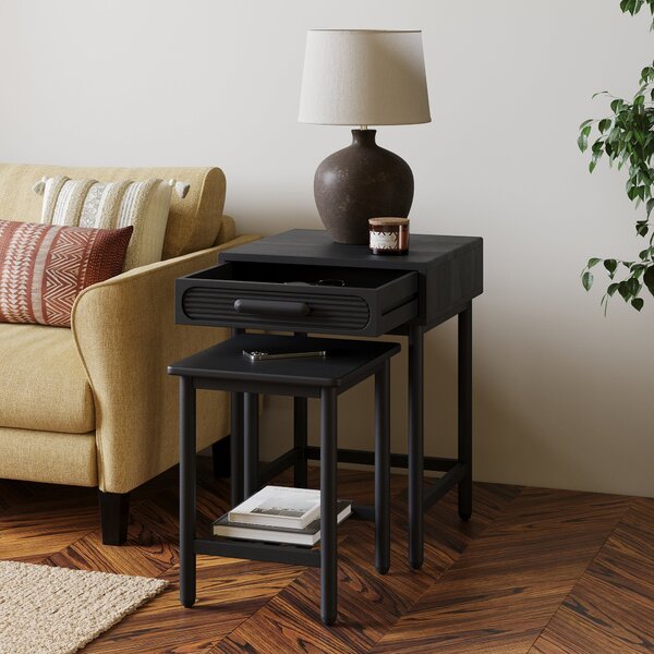 Khari Nesting Side Tables, Mango Wood