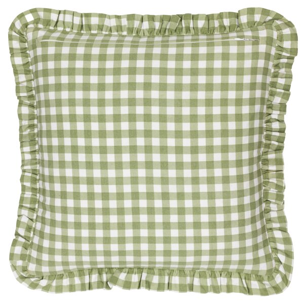 Furn. Maude Gingham Cotton Square Cushion