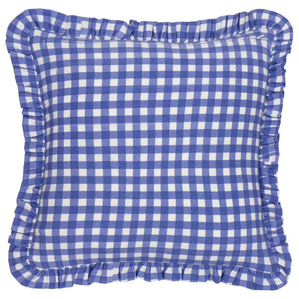 Furn. Maude Gingham Cotton Square Cushion