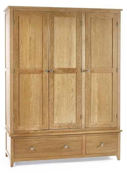 Jenkins 3 Door Wardrobe, Oak