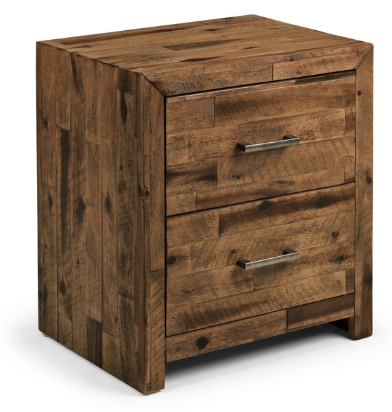 Hoxton 2 Drawer Bedside Table, Acacia