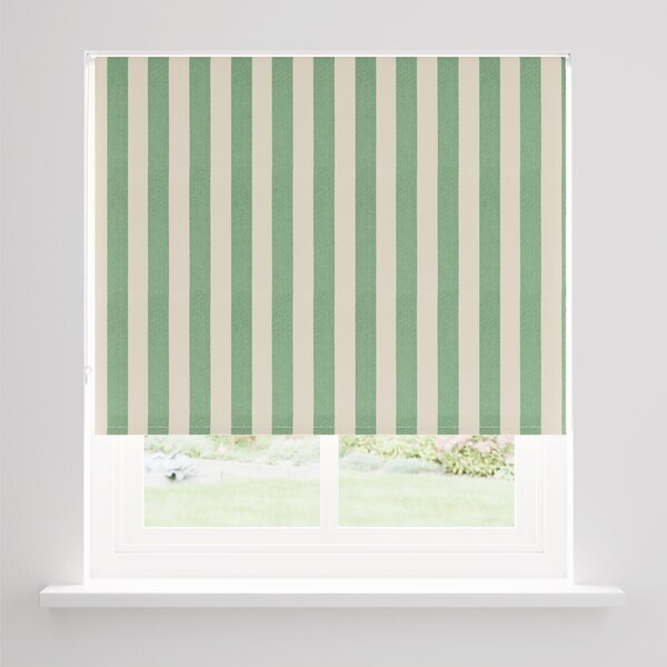 Beatrice Stripe Olive Blackout Roller Blind