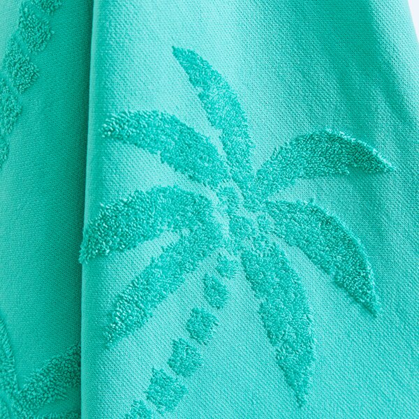 Palm Tree Tufted Cotton Beach Towel