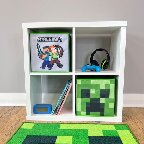 Set of 2 3.6L Minecraft Storage Cubes