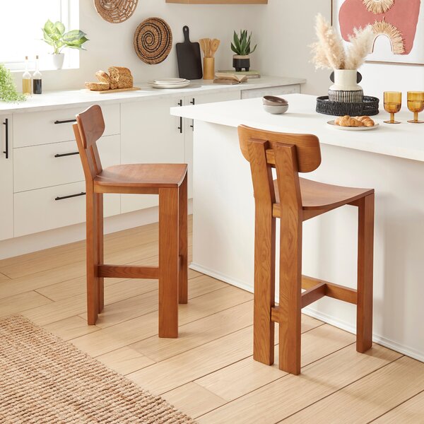 Cairo Counter Height Bar Stool, Stained Ash