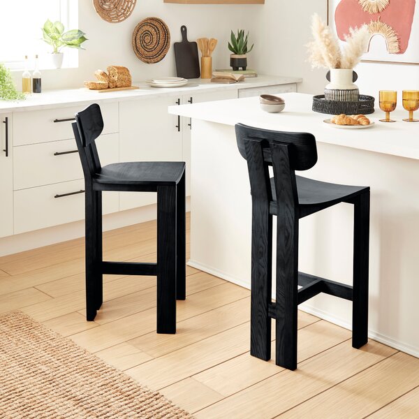 Cairo Counter Height Bar Stool, Stained Ash