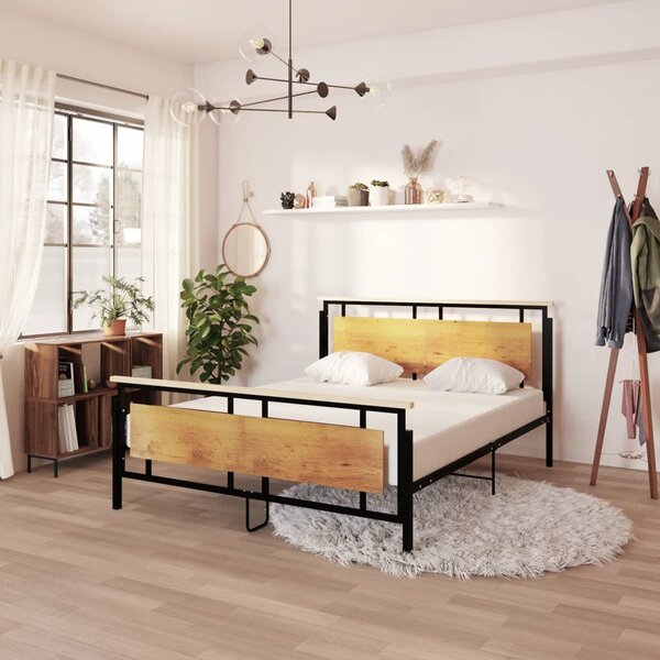 Bed Frame without Mattress Metal 160x200 cm