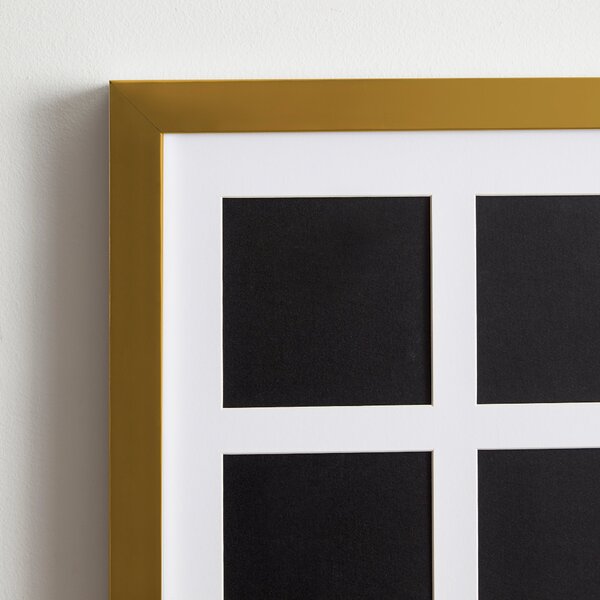 Square Gold Multi Photo Frame