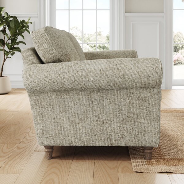 Flori Chunky Chenille 4 Seater Sofa