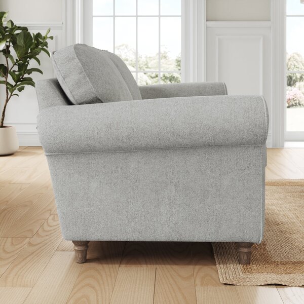 Flori Soft Chenille 3 Seater Sofa