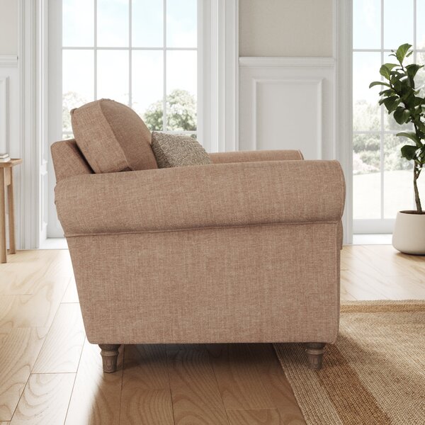 Flori Tonal Plush Chenille Armchair