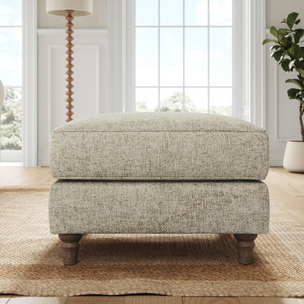 Flori Chunky Chenille Footstool