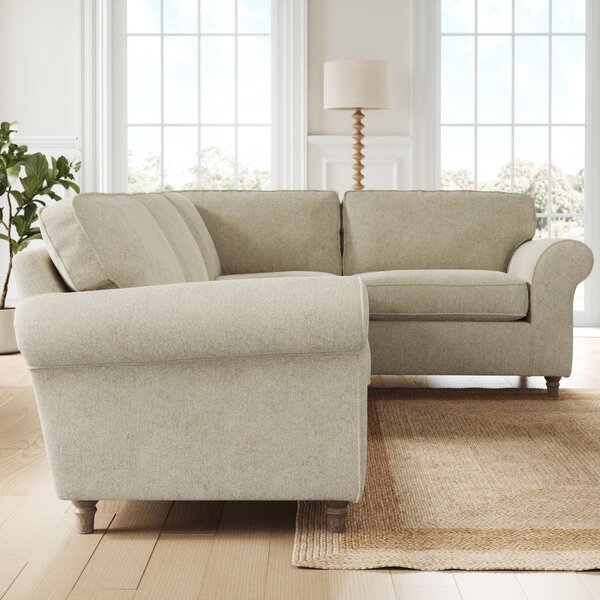 Flori Soft Chenille Corner Sofa