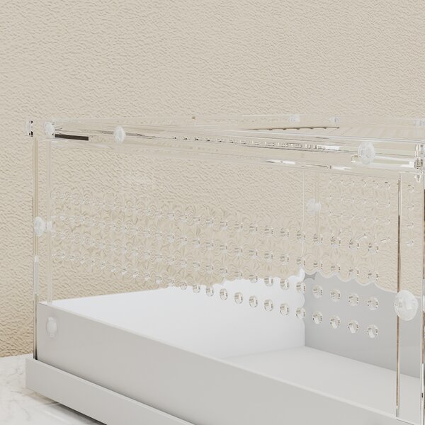 PawHut Acrylic Reptile Terrarium with Top Sliding Door, Vents, for Snake, Frog, Spider, Gecko, Tarantula, 30 x 20 x 15 cm