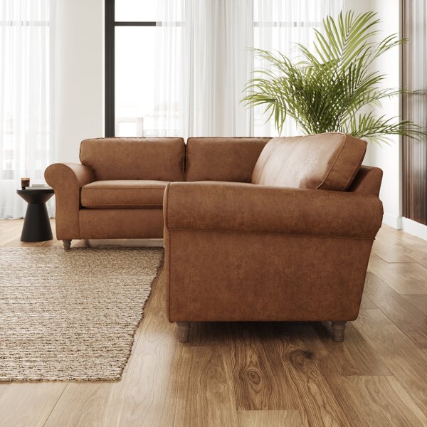 Flori Arizona Faux Leather Corner Sofa