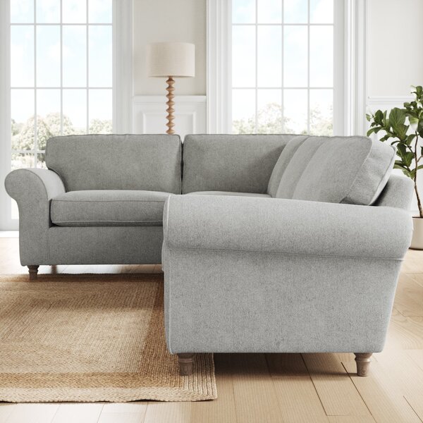 Flori Soft Chenille Corner Sofa