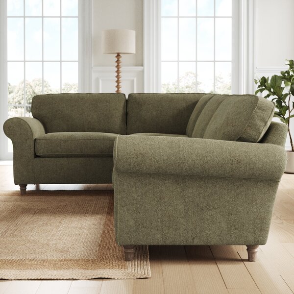 Flori Soft Chenille Corner Sofa