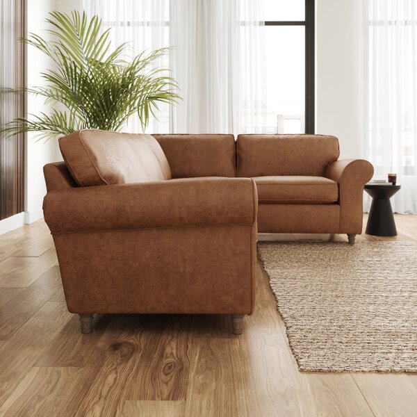 Flori Arizona Faux Leather Corner Sofa