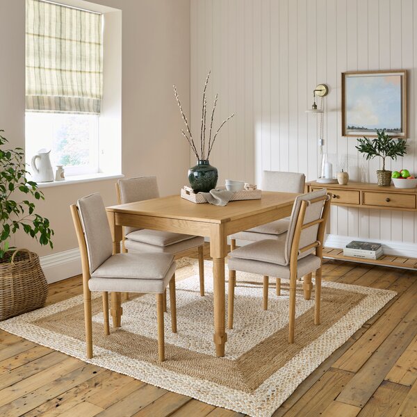 Churchgate Walcote 4-6 Seater Square Extending Dining Table