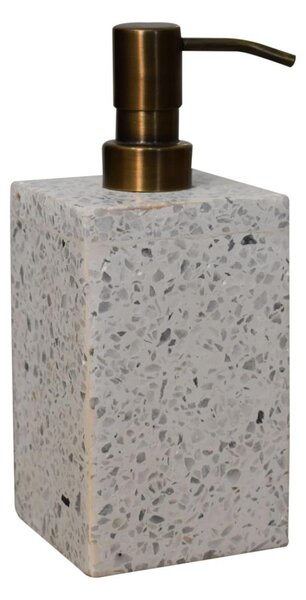 5-Piece Marble Bathroom Set with Timeless Design, Hand-finished Artisan Pieces with Versatile Styling, 7.5L x 7.5W x 19H cm, White Aosom UK