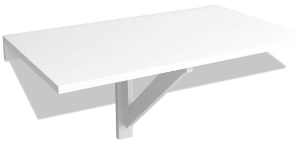 Folding Wall Table White 100x60 cm