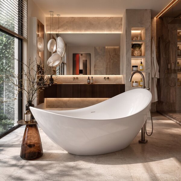 Freestanding bathtub Rea Maris 180