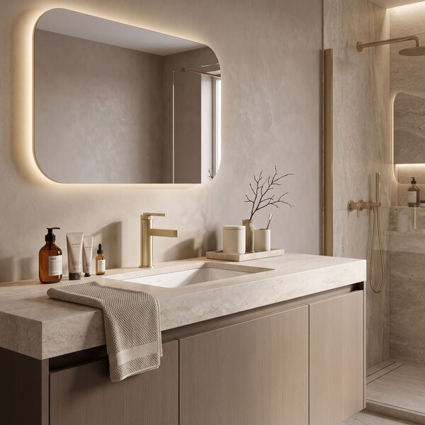 Bathroom faucet Rea Grace Brush Gold