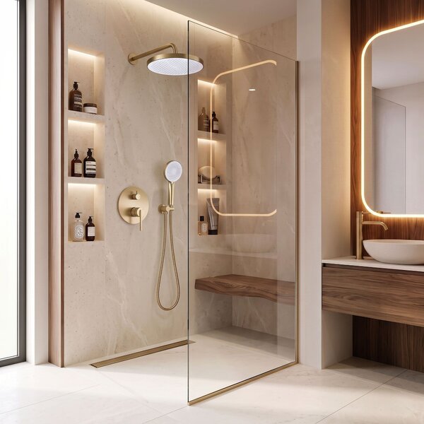 Shower system Rea Grace Brush Gold + BOX