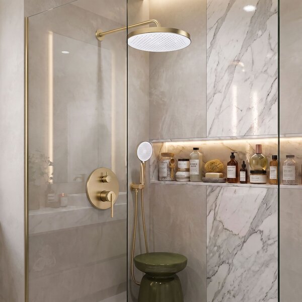 Shower system Rea Grace Brush Gold + BOX