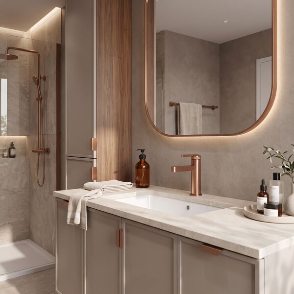 Bathroom faucet Rea Grace Brush Copper