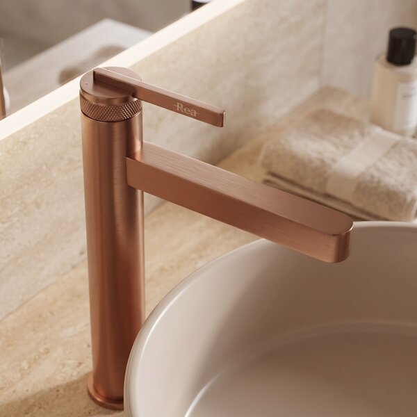 Bathroom faucet Rea Grace Brush Copper High