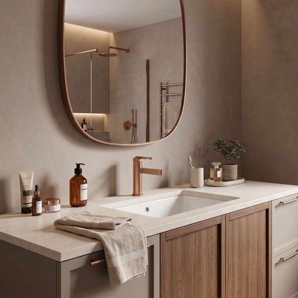 Bathroom faucet Rea Grace Brush Copper