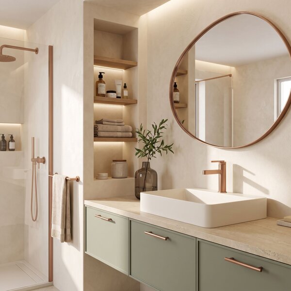 Bathroom faucet Rea Grace Brush Copper