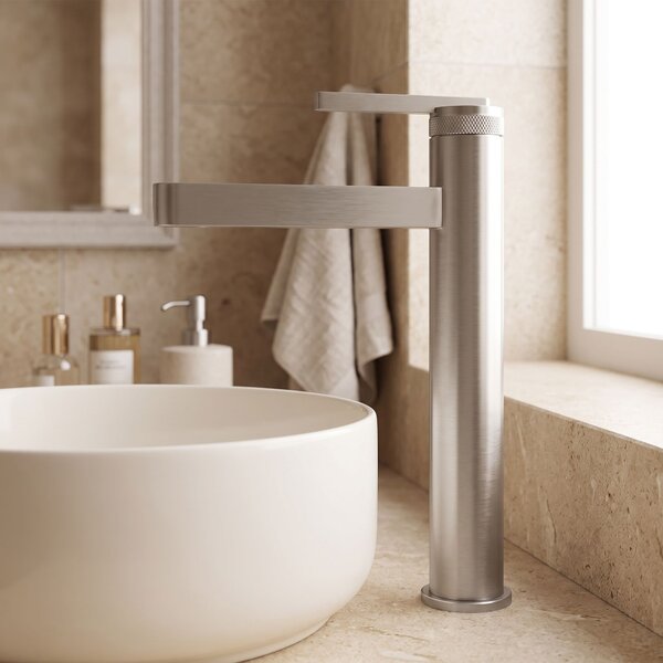 Bathroom faucet Rea Grace Brush Nickel High