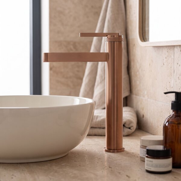 Bathroom faucet Rea Grace Brush Copper High