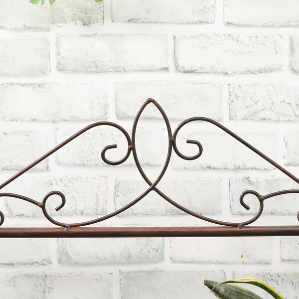 Outsunny 3 Tier Stair Style Metal Plant Stand, Flower Pot Holder Display Shelf, Storage Organizer Rack for Indoor Outdoor Patio Balcony Aosom UK