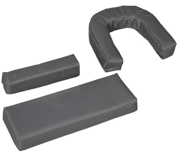 Outsunny Foldable Sun Lounger Set, 2-Pack, 4-Level Backrest, Pillow & Reading Hole, Lightweight for Garden Relaxation, Dark Grey Aosom UK
