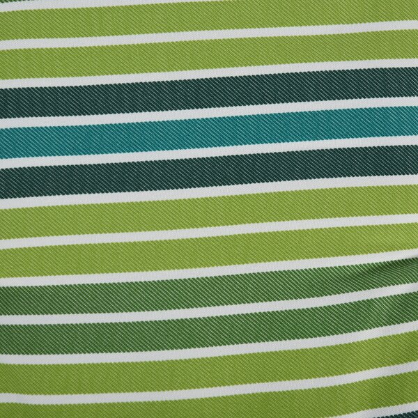Outsunny Rattan Seating Ensemble: Striped Polyester Cushions for Alfresco Lounging, Set of 2, Verdant Hue Aosom UK